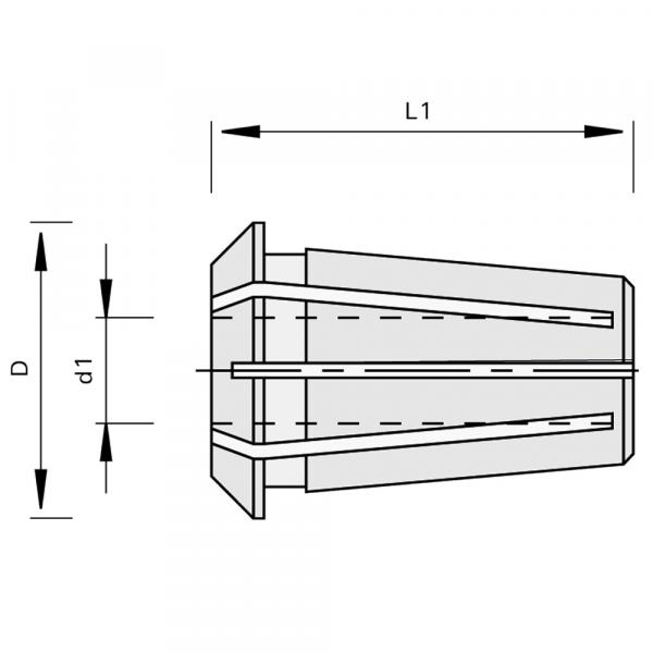 Stehle Präzisions-Spannzangen-462E/OZ25 180215 Zeichnung